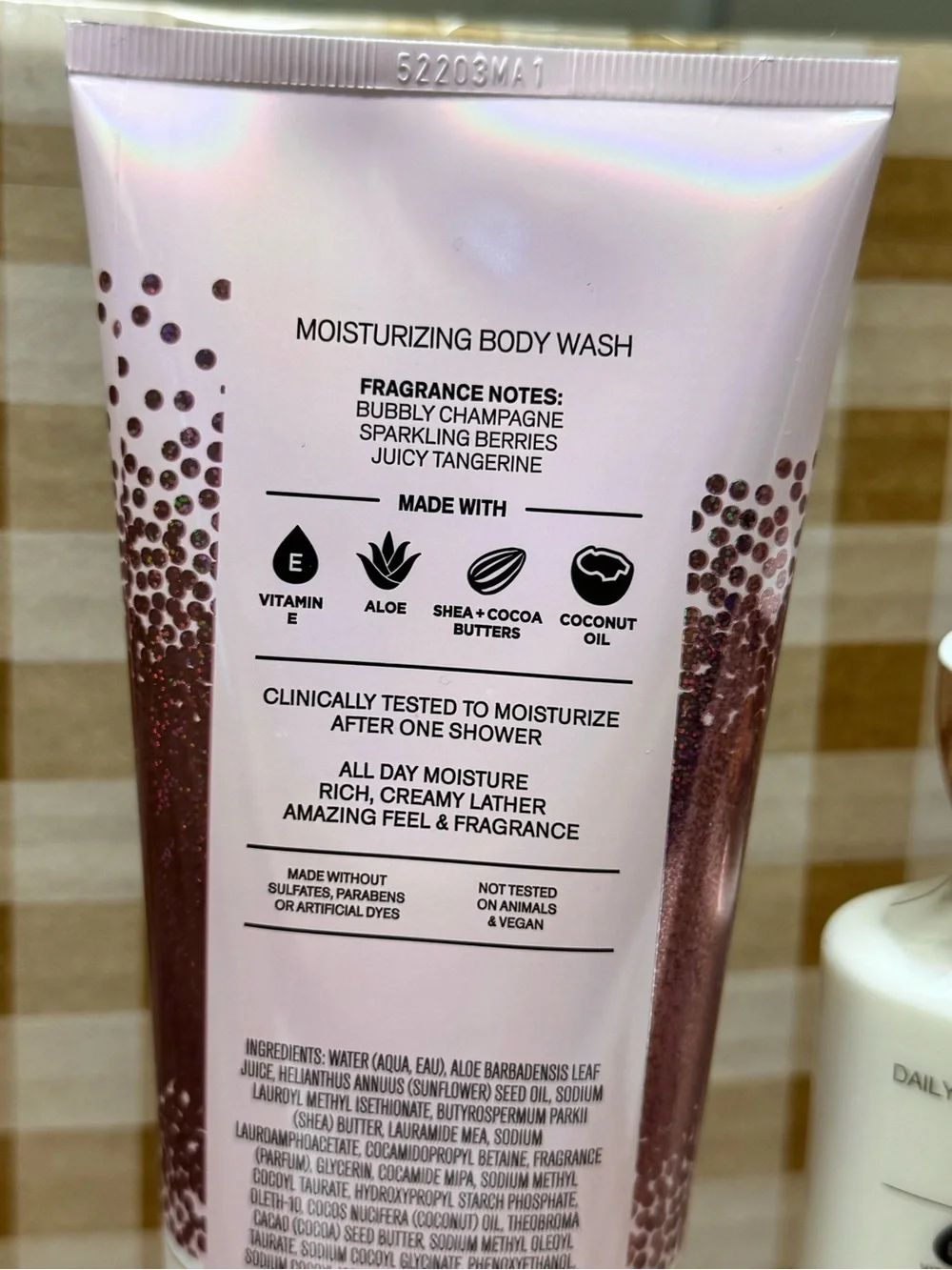 NEW B&BW Champagne Toast Moisturizing Body Wash and 48 hr moisture Body Lotion